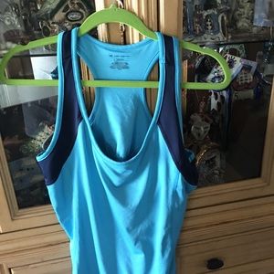 Tek Gear Racerback Workout Top Teal & Navy XL